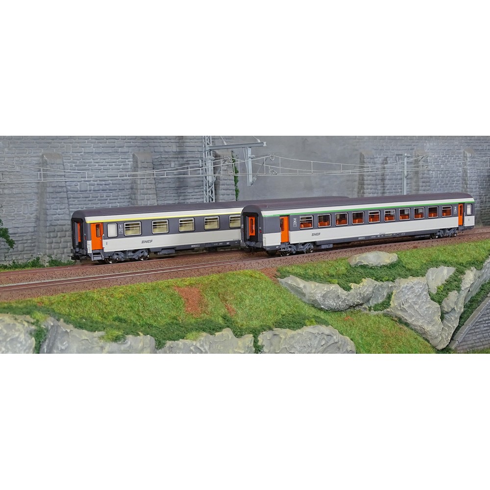 Piko 97309 Set 2 voitures voyageurs Corail VU, 1ère classe, 2ème classe, SNCF Piko Piko_97309 - 1