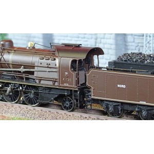 Ree Modeles MB155 Locomotive à vapeur 141 A 4.1126, NORD, CREIL, "Chocolat" Ree Modeles MB-155 - 4