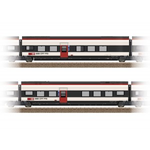 Trix 23282 Set de 2 voitures complémentaires 2ème classe RABe 501 Giruno CFF Trix Trix_23282 - 3