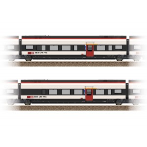 Trix 23283 Set de 2 voitures complémentaires 1ère classe RABe 501 Giruno CFF Trix Trix_23283 - 3