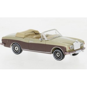 Brekina PCX870515 Rolls Royce Corniche cabriolet, beige métallisé / brun foncé métallisé Sai Sai_PCX870515 - 1