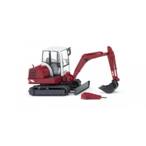 Wiking 065808 Mini pelleteuse HR 18, rouge pourpre Sai Sai_065808 - 1