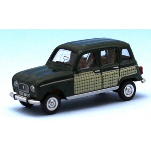 SAI 1645 Renault 4L Parisienne, vert foncé / jaune, avec une conductrice et un enfant Sai Sai_1645 - 1