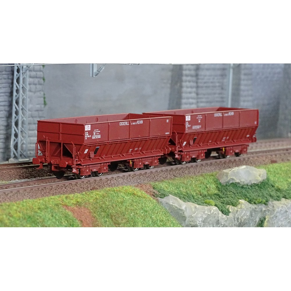 Ls Models 31114 Set de 2 wagons Trémies DM, COCKERILL S.A. USINE DE REHON Ls models Lsm_31114 - 1