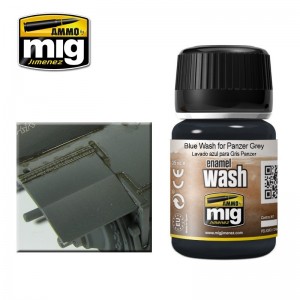 Peinture WASH bleu pour Panzer Gris 35ml Mig AMMO - MIG Jimenez A.MIG-1006 - 1