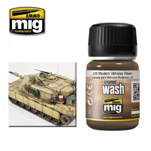 Peinture WASH sable véhicules modernes USA 35ml Mig AMMO - MIG Jimenez A.MIG-1007 - 1