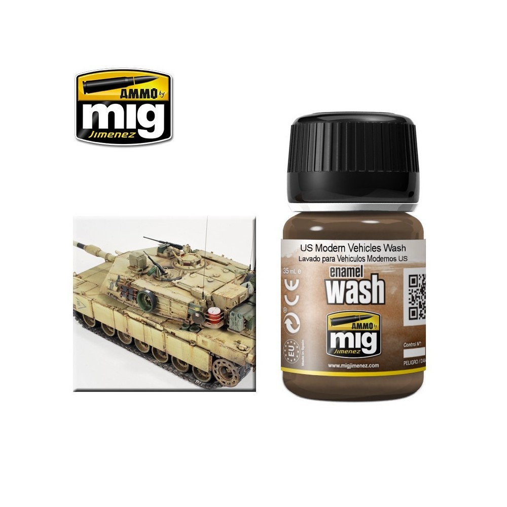 WASH sable véhicules modernes USA 35ml Mig AMMO - MIG Jimenez A.MIG-1007 - 1
