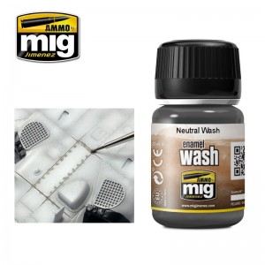 Peinture WASH gris neutre 35ml Mig AMMO - MIG Jimenez A.MIG-1010 - 1