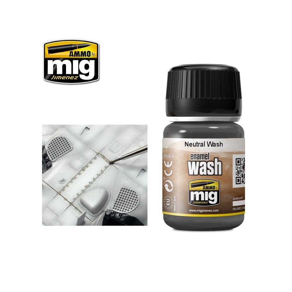 WASH gris neutre 35ml Mig AMMO - MIG Jimenez A.MIG-1010 - 1