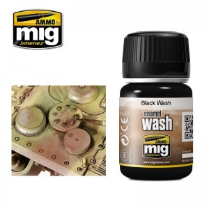 Peinture WASH noir 35ml Mig AMMO - MIG Jimenez A.MIG-1011 - 1