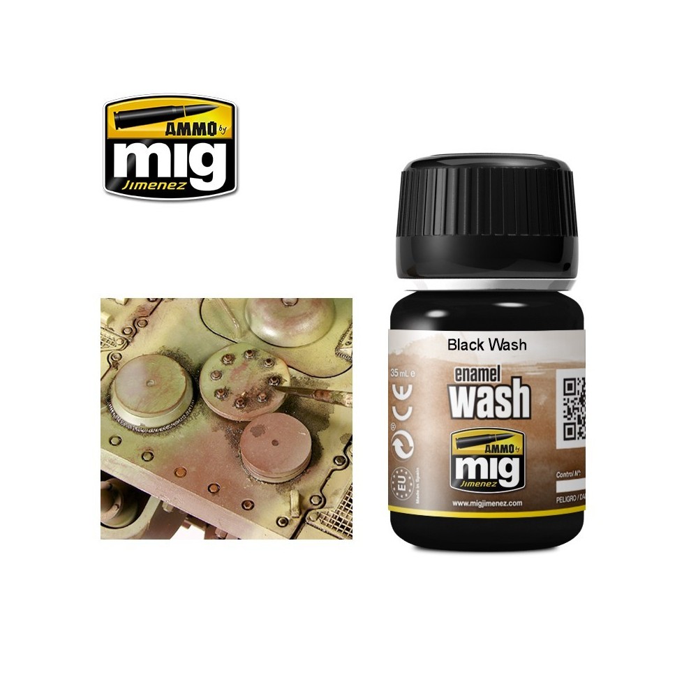 WASH noir 35ml Mig AMMO - MIG Jimenez A.MIG-1011 - 1