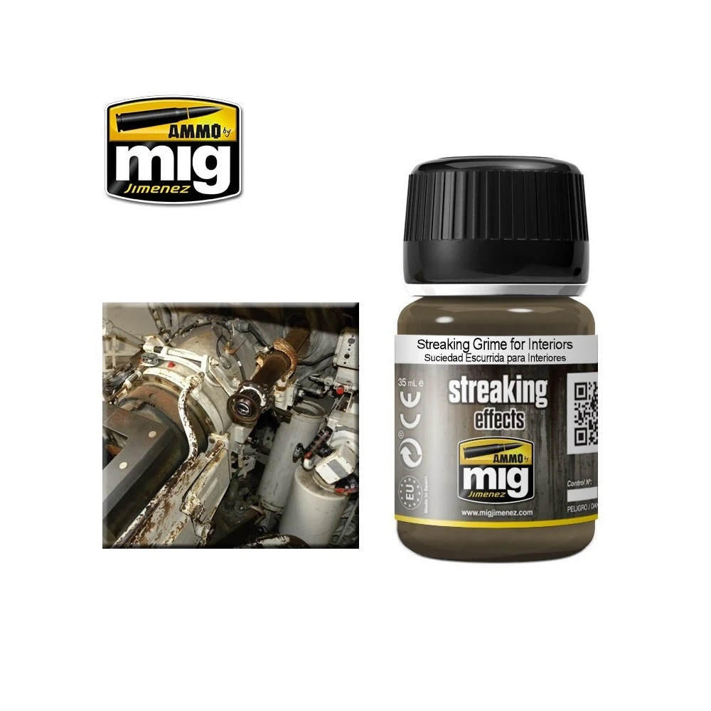 STREAKING Crasse pour intérieurs 35ml Mig AMMO - MIG Jimenez A.MIG-1200 - 1