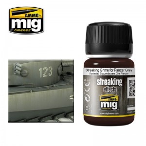 Peinture STREAKING Crasse pour Panzer Gris 35ml Mig AMMO - MIG Jimenez A.MIG-1202 - 1