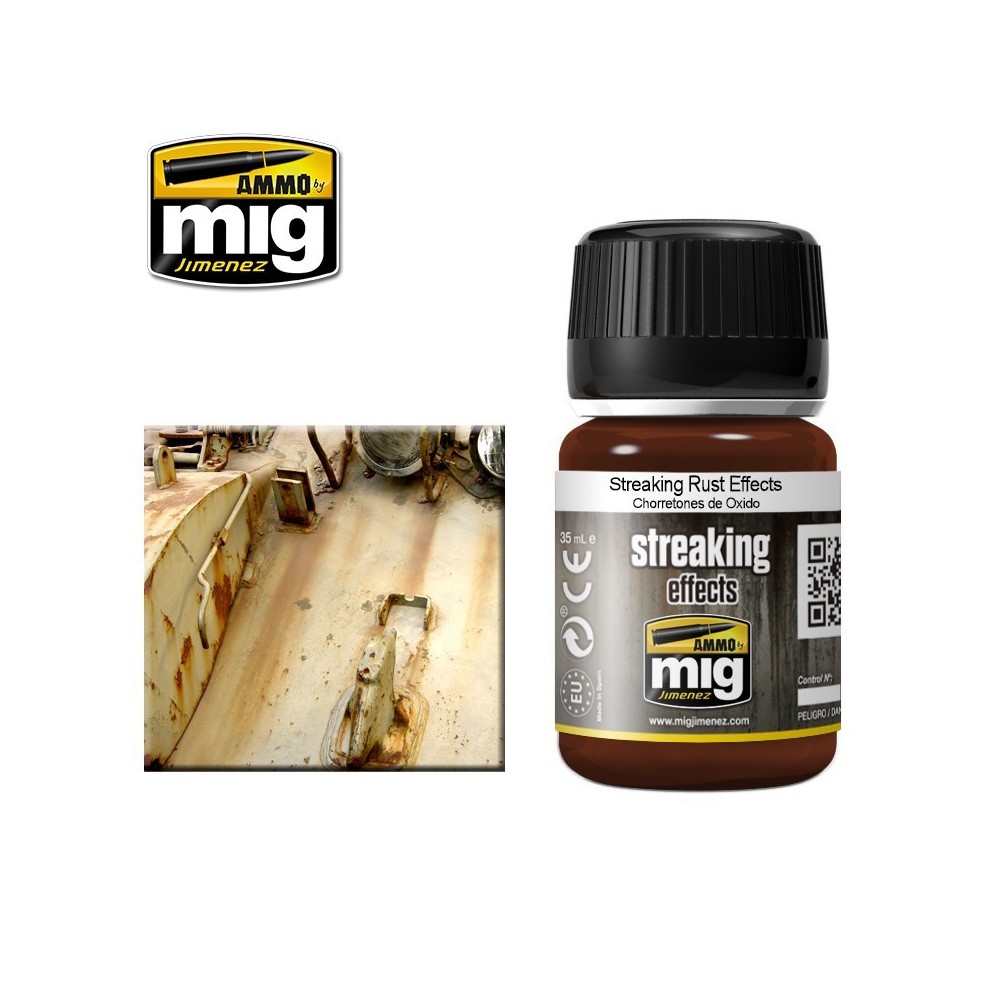 STREAKING Effets de rouille striés 35ml Mig AMMO - MIG Jimenez A.MIG-1204 - 1 STREAKING Effets de rouille striés 35ml Mig AMMO - MIG Jimenez A.MIG-1204 - 1
