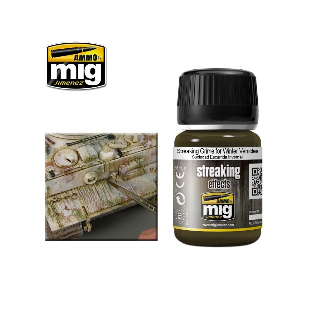 Peinture STREAKING Crasse gris claire 35ml Mig AMMO - MIG Jimenez A.MIG-1205 - 1