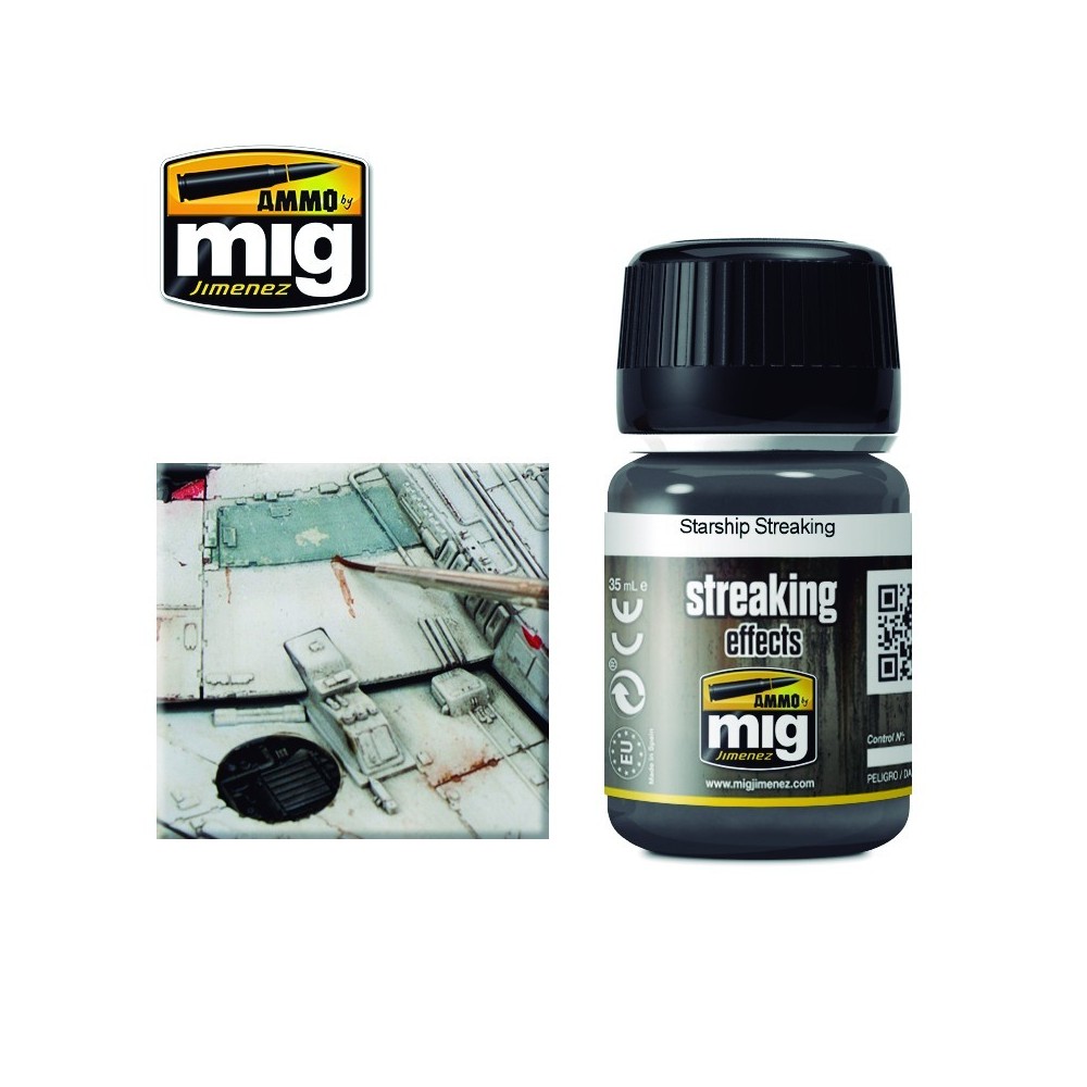 Peinture STREAKING Effets strié Vaisseau spatial 35ml Mig AMMO - MIG Jimenez A.MIG-1209 - 1 Peinture STREAKING Effets strié Vaisseau spatial 35ml Mig AMMO - MIG Jimenez A.MIG-1209 - 1