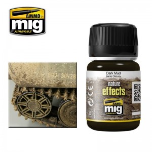 Peinture EFFETS NATURE Boue noire 35ml Mig AMMO - MIG Jimenez A.MIG-1405 - 1