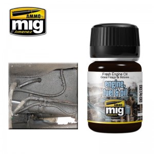 Peinture EFFETS NATURE Huile moteur fraiche 35ml Mig AMMO - MIG Jimenez A.MIG-1408 - 1