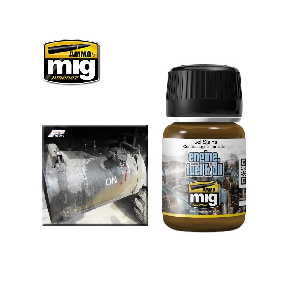 EFFETS NATURE Taches de carburant 35ml Mig AMMO - MIG Jimenez A.MIG-1409 - 1 EFFETS NATURE Taches de carburant 35ml Mig AMMO - MIG Jimenez A.MIG-1409 - 1