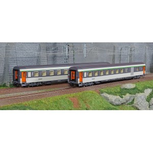 Piko 97310 Set 2 voitures voyageurs Corail VU, 2ème classe, SNCF Piko Piko_97310 - 1