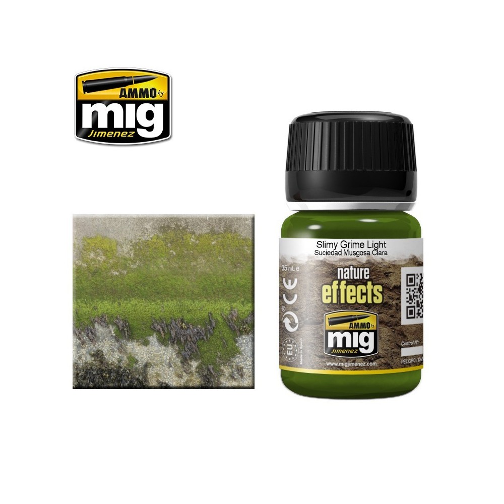 Peinture EFFETS NATURE Crasse visqueuse vert clair 35ml Mig AMMO - MIG Jimenez A.MIG-1411 - 1