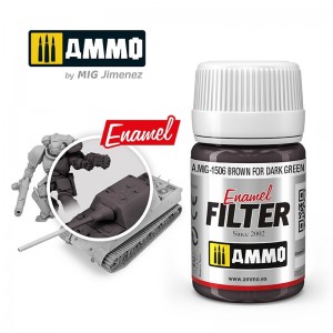 FILTRE Marron pour Vert Foncé 35ml Mig AMMO - MIG Jimenez A.MIG-1506 - 1