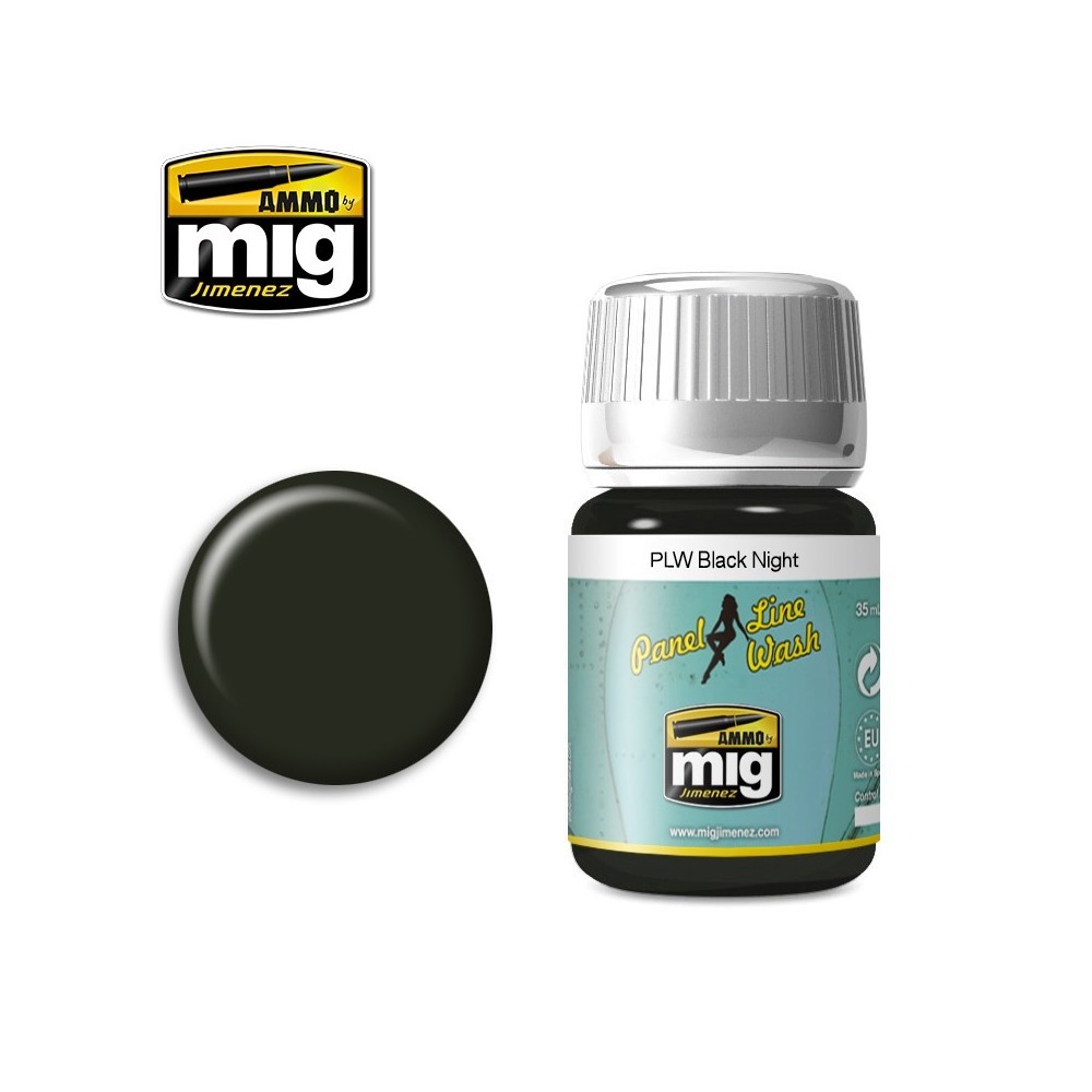 Peinture PLW Nuit Noire 35ml Mig AMMO - MIG Jimenez A.MIG-1611 - 1 Peinture PLW Nuit Noire 35ml Mig AMMO - MIG Jimenez A.MIG-1611 - 1