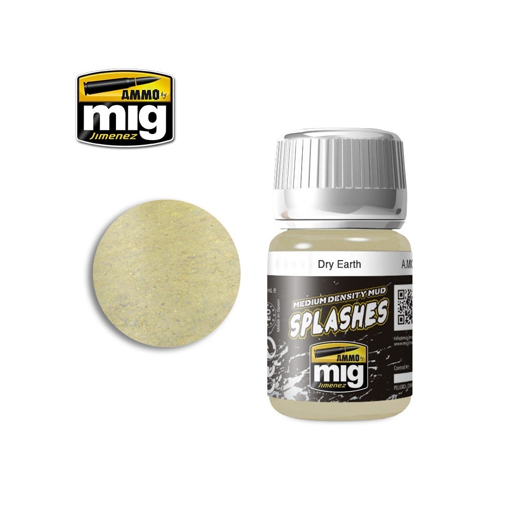 SPLASHES Eclaboussures Terre Sèche 35ml Mig AMMO - MIG Jimenez A.MIG-1750 - 1 SPLASHES Eclaboussures Terre Sèche 35ml Mig AMMO - MIG Jimenez A.MIG-1750 - 1