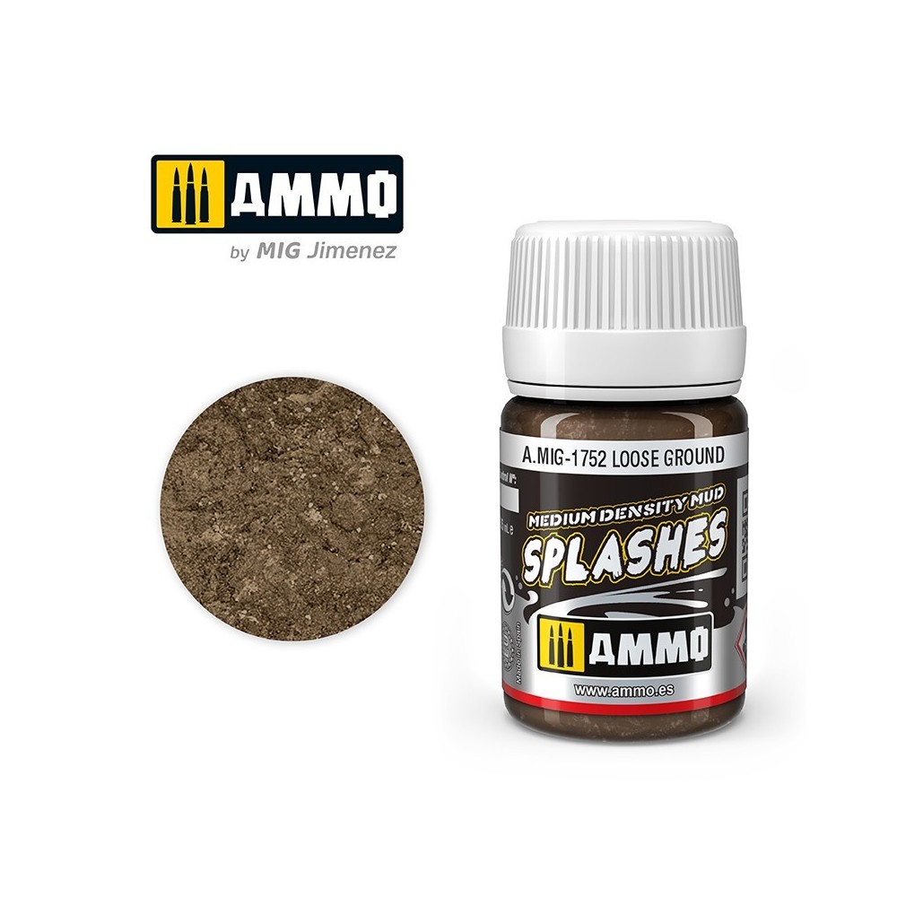 SPLASHES Eclaboussures Sol meuble 35ml Mig AMMO - MIG Jimenez A.MIG-1752 - 1 SPLASHES Eclaboussures Sol meuble 35ml Mig AMMO - MIG Jimenez A.MIG-1752 - 1
