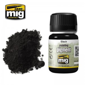 Peinture PIGMENT Noir 35ml Mig AMMO - MIG Jimenez A.MIG-3001 - 1