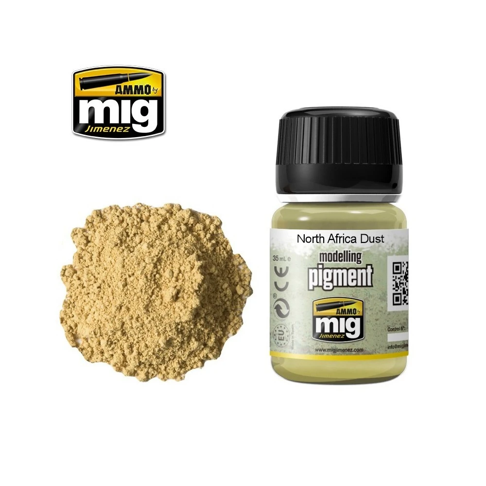 Peinture PIGMENT Poussière d'Afrique du Nord 35ml Mig AMMO - MIG Jimenez A.MIG-3003 - 1