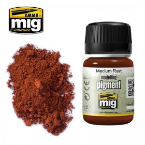 Peinture PIGMENT Rouille moyenne 35ml Mig AMMO - MIG Jimenez A.MIG-3005 - 1