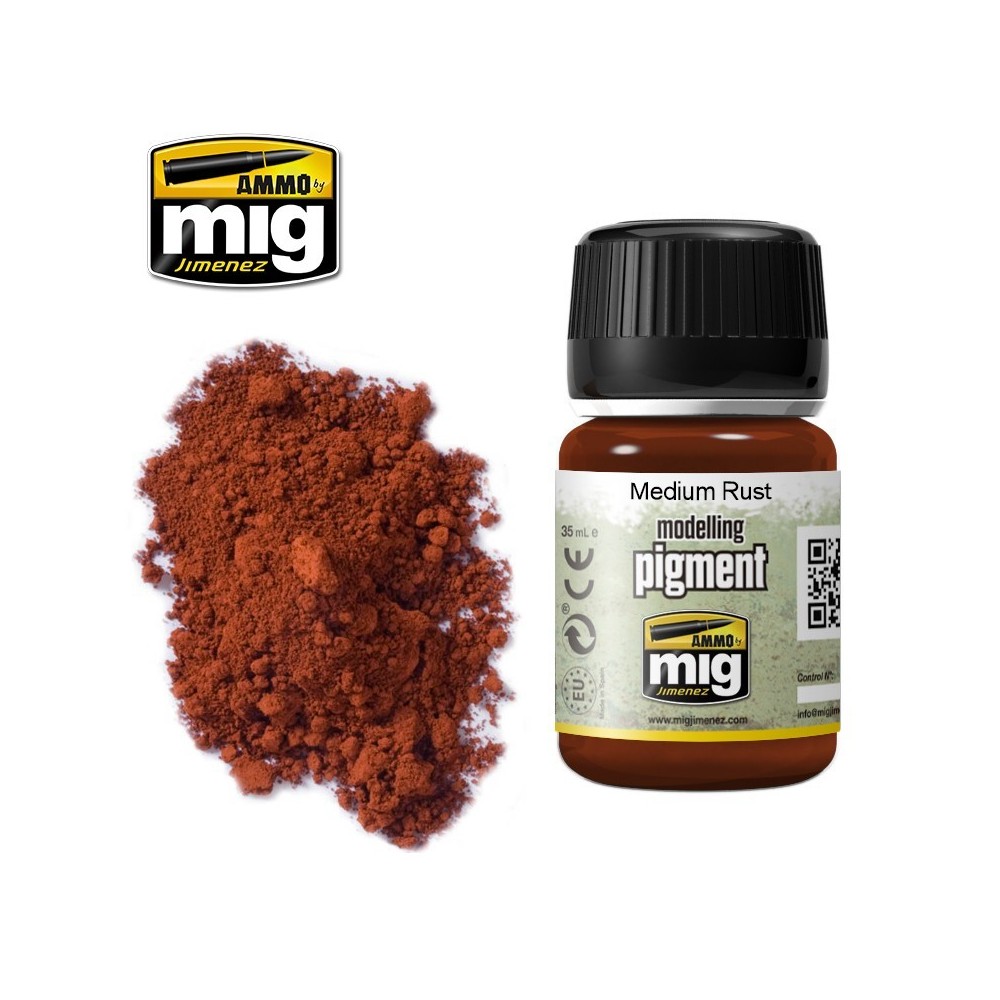 Peinture PIGMENT Rouille moyenne 35ml Mig AMMO - MIG Jimenez A.MIG-3005 - 1