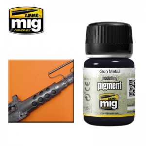 Peinture PIGMENT Gun métal 35ml Mig AMMO - MIG Jimenez A.MIG-3009 - 1