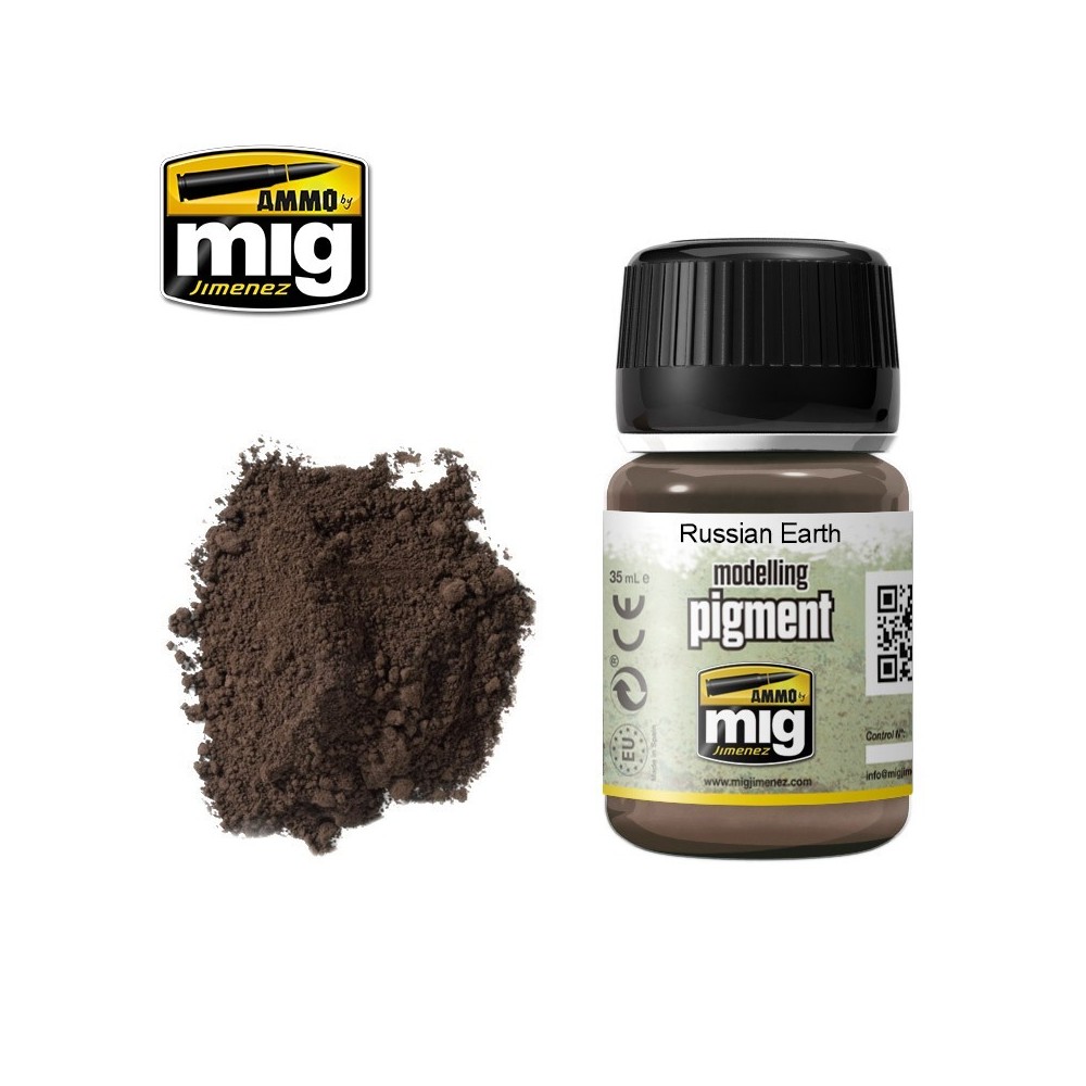 Peinture PIGMENT Terre Russe 35ml Mig AMMO - MIG Jimenez A.MIG-3014 - 1 Peinture PIGMENT Terre Russe 35ml Mig AMMO - MIG Jimenez A.MIG-3014 - 1
