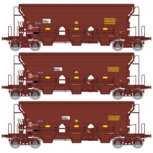 Ree modeles WB847 Set de 3 wagons trémies T8 Tadkks, SNCF, ep. VI Ree Modeles WB-847 - 6