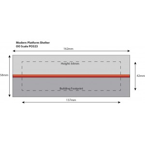 Metcalfe PO323 Maquette, Abri de plateforme moderne Metcalfe MET-PO323 - 3