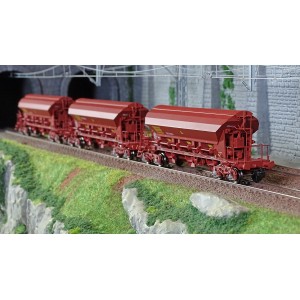 Ree modeles WB844 Set de 3 wagons trémies T8 Tadkks, SNCF, ep. IV-V Ree Modeles WB-844 - 5