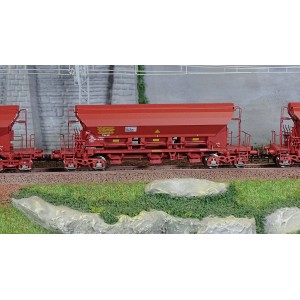 Ree modeles WB847 Set de 3 wagons trémies T8 Tadkks, SNCF, ep. VI Ree Modeles WB-847 - 3