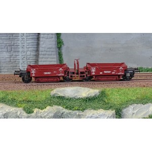 R37 HO43101 Couplage de wagons à ballast, VTswf2 8956-55, PLM, ep. II Rail 37 - R37 R37_HO43101 - 2