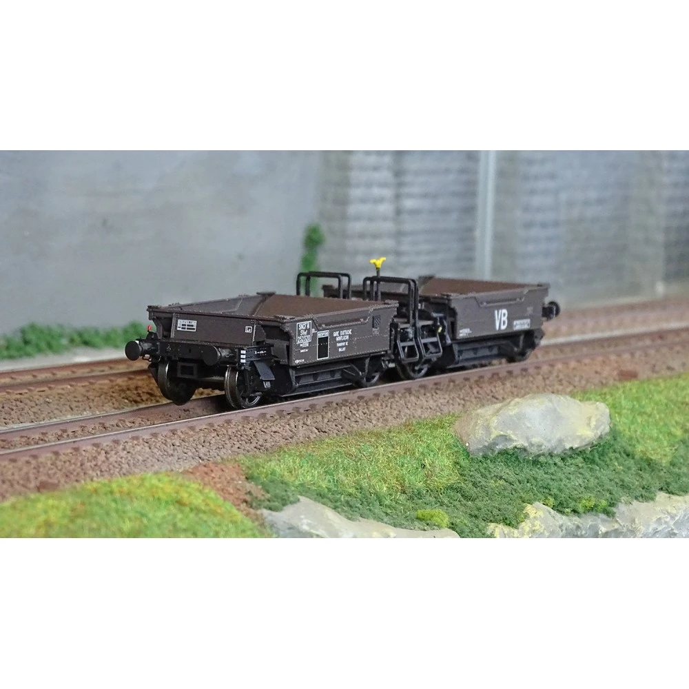 R37 HO43104 Couplage de wagons à ballast, SVwf 252320, SNCF, ep. III Rail 37 - R37 R37_HO43104 - 1 R37 HO43104 Couplage de wagons à ballast, SVwf 252320, SNCF, ep. III Rail 37 - R37 R37_HO43104 - 1