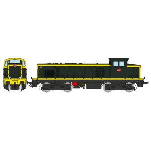 Ree Access JM008SAC Locomotive diesel BB 63792, vert 301, plaques en relief, SNCF, digitale sonore 3 Rails Ree Modeles JM-008.SA