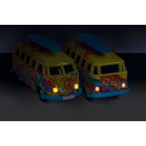 Bus Volkswagen T1 Flower Power 2.4GHz RTR 1/87 Carson  500504150 - 7