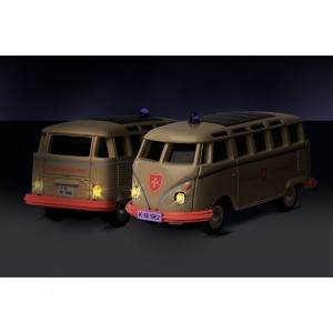 Set de 2 Bus Volkswagen T1 Police et Ambulance 2.4GHz RTR 1/87 Carson  500504152 - 8