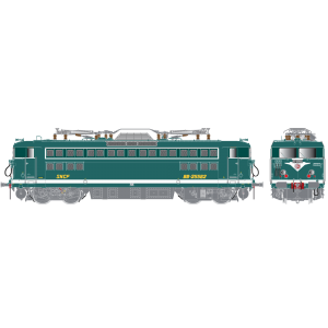 R37 HO41086 Locomotive électrique BB 25562, SNCF, verte, tampons SAGEM, Montrouge Rail 37 - R37 R37_HO41086 - 1