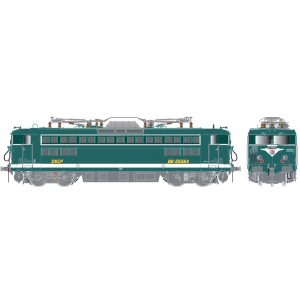 R37 HO41087DS Locomotive électrique BB 25564, SNCF, verte, tampons U6, Achères, digital sonorisée Rail 37 - R37 R37_HO41087DS - 