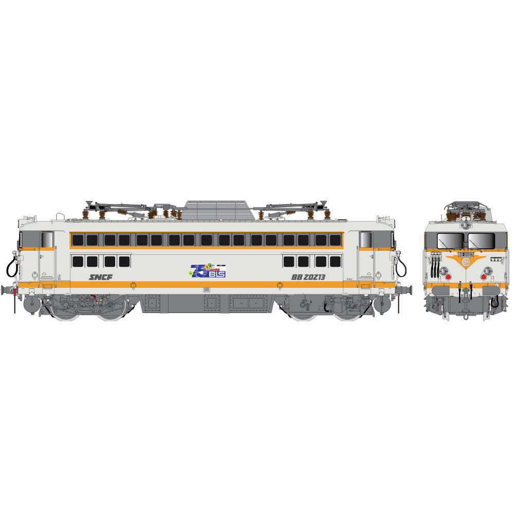 R37 HO41089DS Locomotive électrique BB 20213, SNCF, gris béton, 75ans du BLS, digital sonorisée Rail 37 - R37 R37_HO41089DS - 1