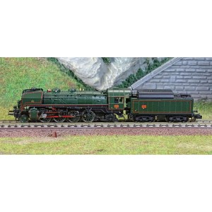 Arnold HN2482S Locomotive vapeur 141 R 1187, SNCF, roues boxpok, livrée verte, sonore Arnold HN2482S - 2