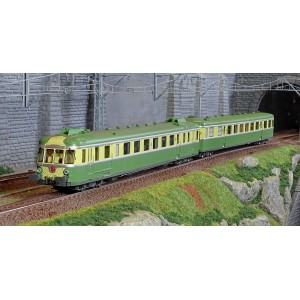 Ree Modeles MB173 Autorail RGP 2 X 2703, vert et jaune, SNCF, MARSEILLE Ree Modeles MB-173 - 2