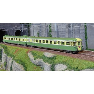 Ree Modeles MB173 Autorail RGP 2 X 2703, vert et jaune, SNCF, MARSEILLE Ree Modeles MB-173 - 5